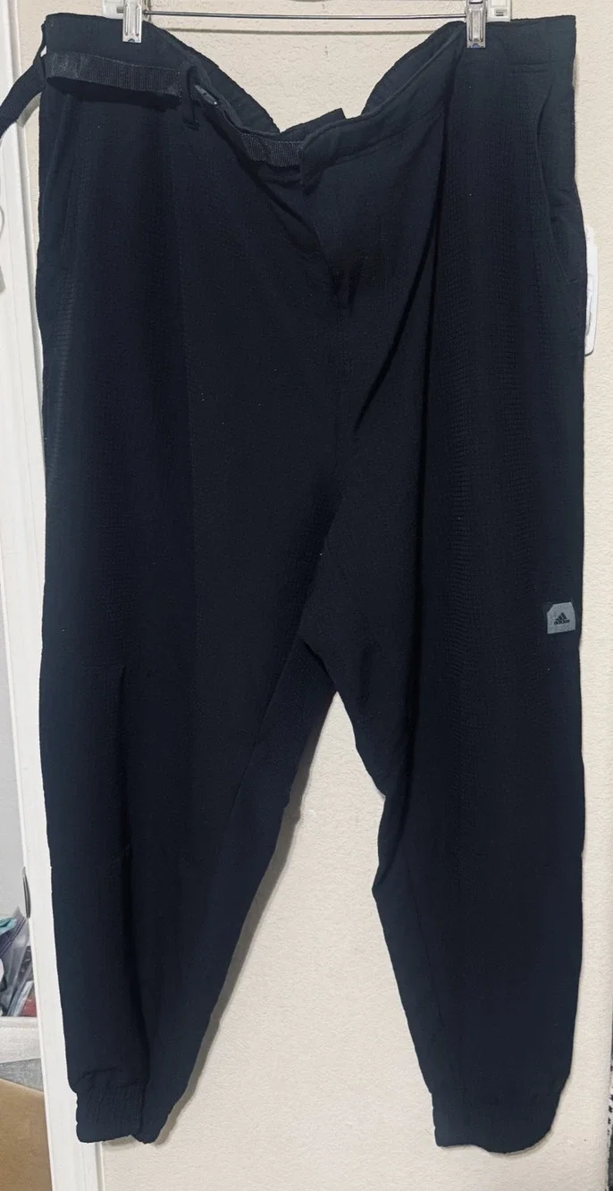 Adidas Adicross Pants Mens 3XL Black Golf Joggers wind Athletic Lightweight